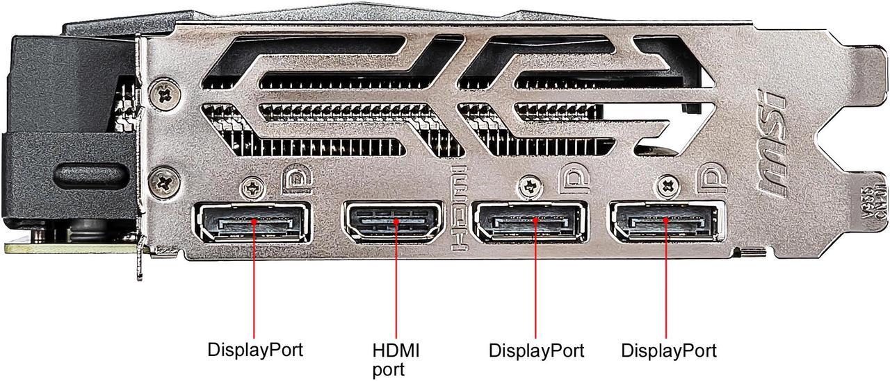 Alt view image 10 of 10 - MSI GeForce GTX 1660 Ti 6GB GDDR6 PCI Express 3.0 x16 Video Card GTX 1660 TI GAMING X 6G