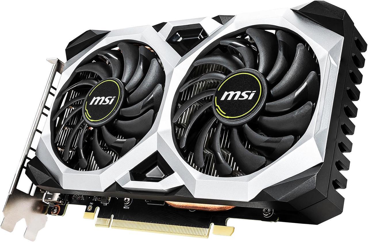 Alt view image 3 of 7 - MSI Ventus GeForce GTX 1660 Ti 6GB GDDR6 PCI Express 3.0 x16 Graphics Card GTX 1660 TI VENTUS XS 6G OC