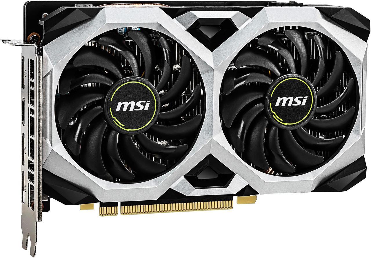 Alt view image 5 of 7 - MSI Ventus GeForce GTX 1660 Ti 6GB GDDR6 PCI Express 3.0 x16 Graphics Card GTX 1660 TI VENTUS XS 6G OC