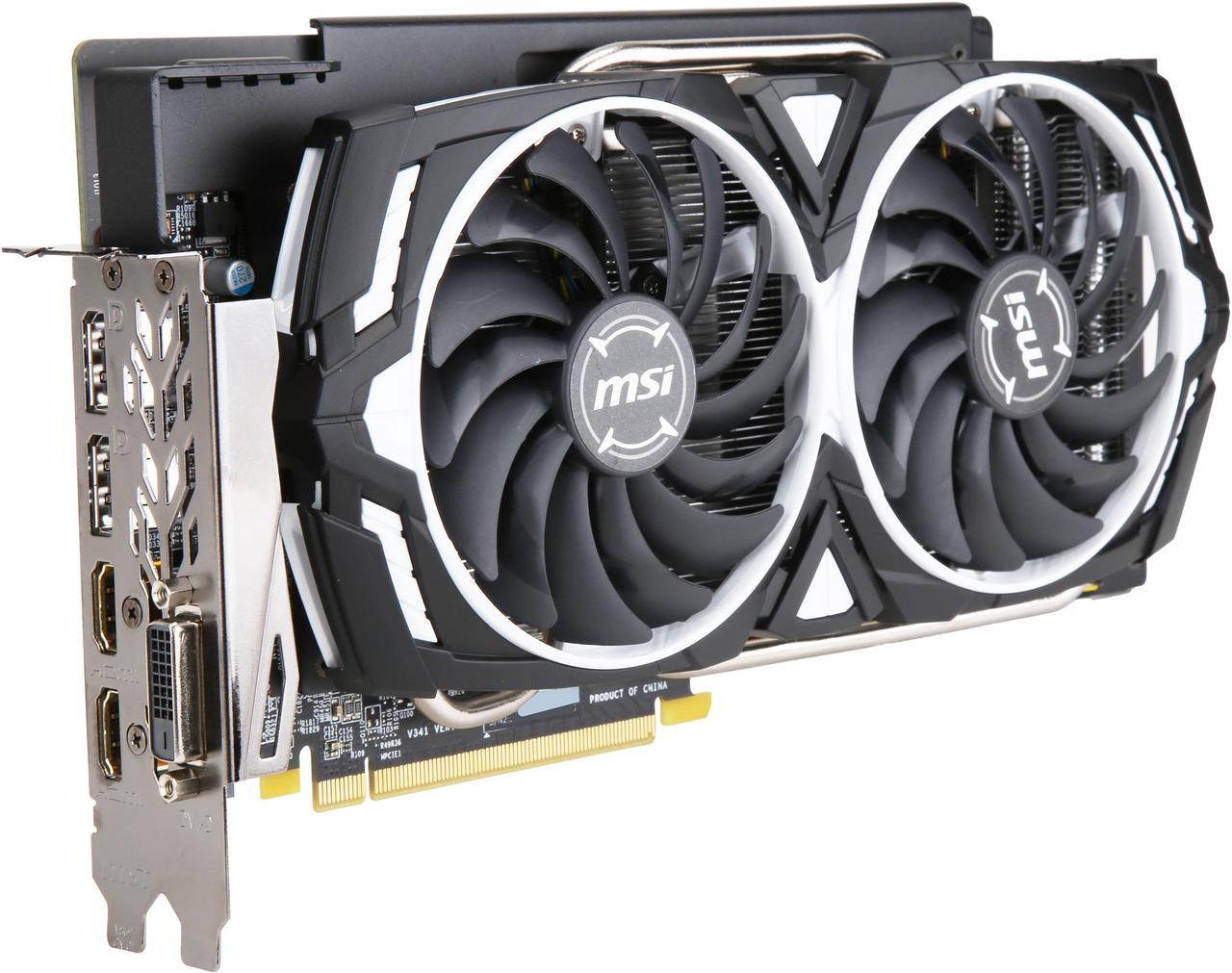 MSI Radeon RX 590 8GB GDDR5 PCI Express x16 CrossFireX Support Video Card RX 590 ARMOR 8G OC