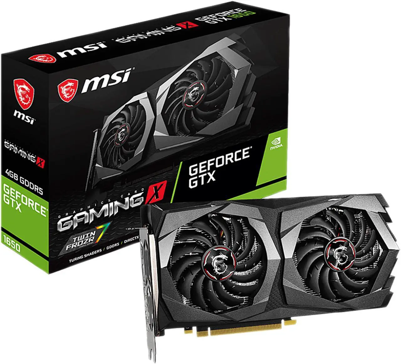 Alt view image 7 of 7 - MSI GeForce GTX 1650 4GB GDDR5 PCI Express 3.0 x16 Graphics Card GTX 1650 GAMING X 4G