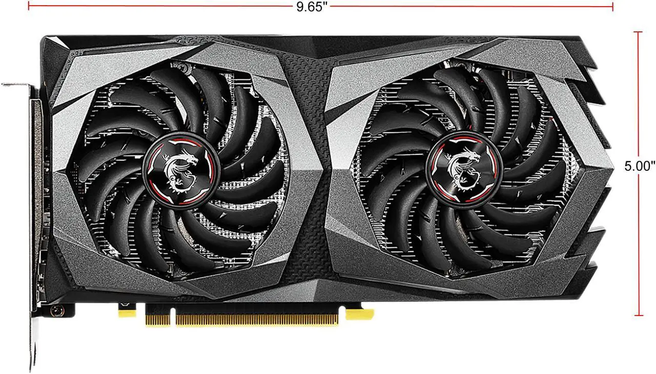 Alt view image 3 of 7 - MSI GeForce GTX 1650 4GB GDDR5 PCI Express 3.0 x16 Graphics Card GTX 1650 GAMING X 4G