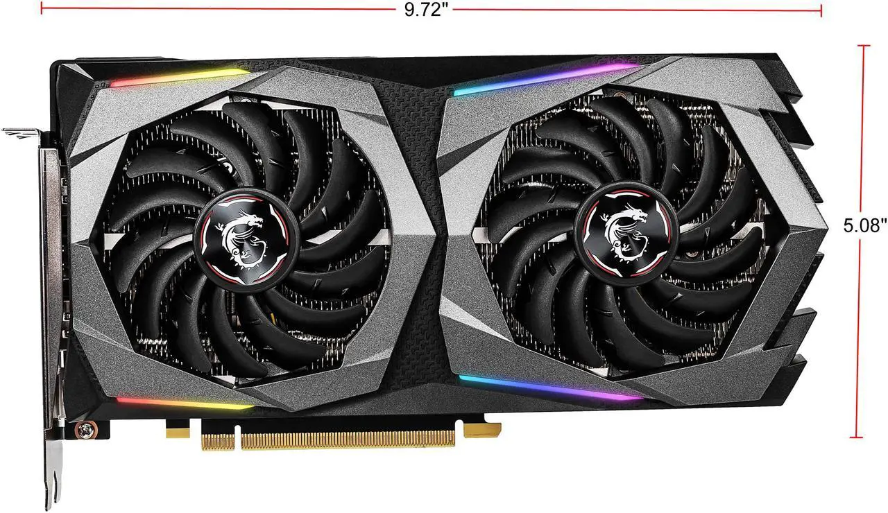 Alt view image 4 of 14 - MSI GeForce RTX 2060 6GB GDDR6 PCI Express 3.0 x16 Graphics Card RTX 2060 GAMING 6G