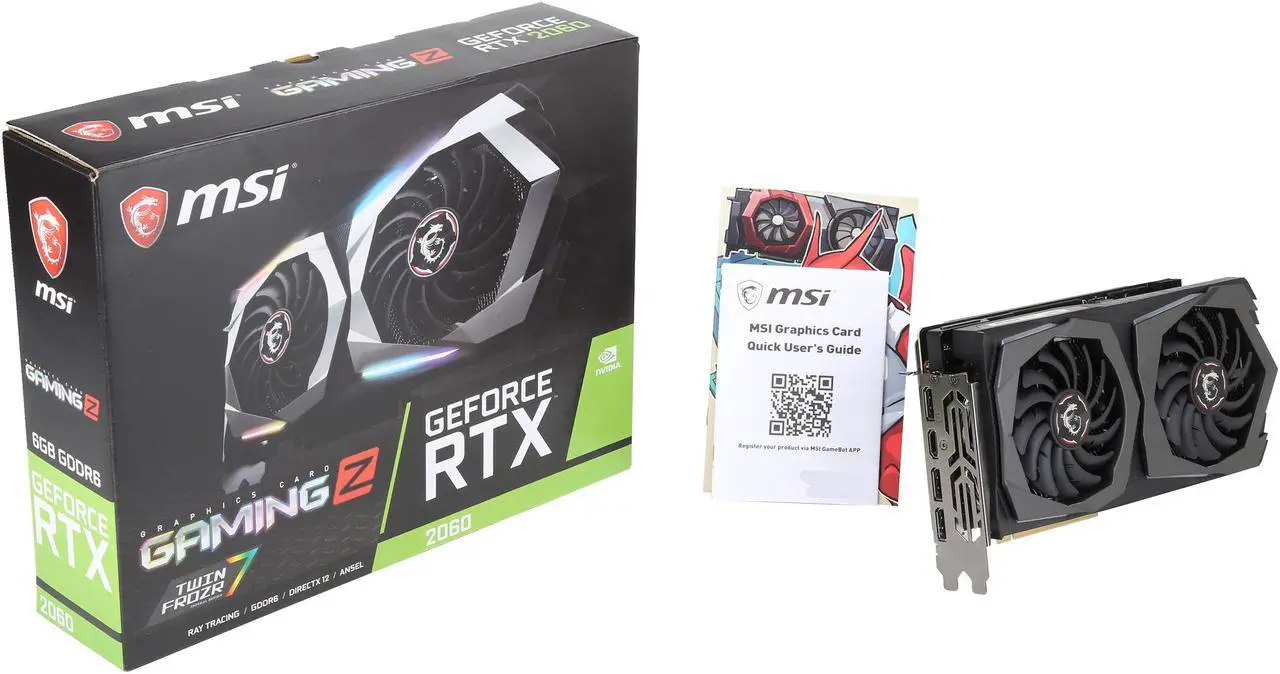 Alt view image 15 of 14 - MSI GeForce RTX 2060 6GB GDDR6 PCI Express 3.0 x16 Graphics Card RTX 2060 GAMING 6G