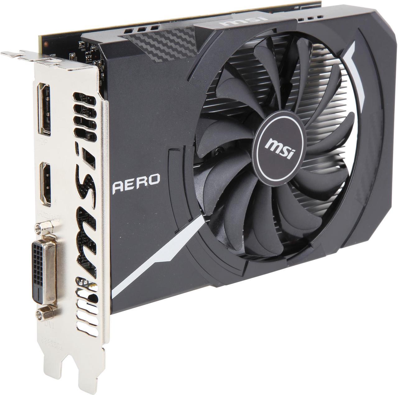 MSI Radeon RX 560 4GB GDDR5 PCI Express x16 (Uses x8) CrossFireX Support Video Card RX 560 AERO ITX 4G OC