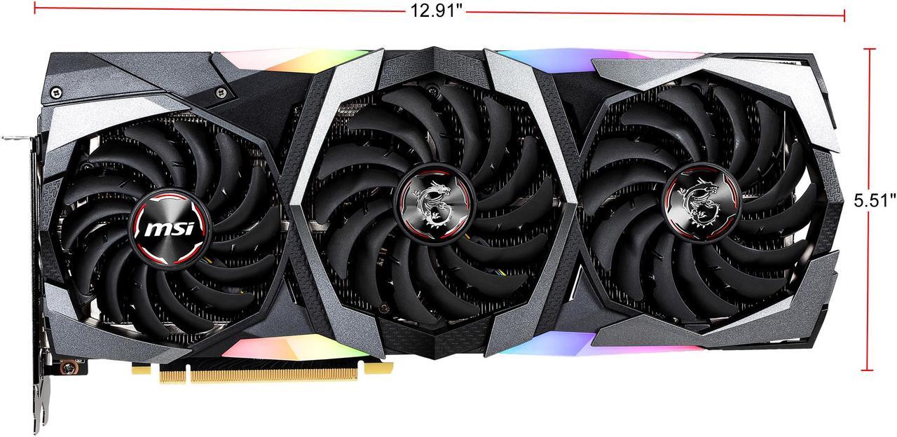 Alt view image 2 of 8 - MSI GeForce RTX 2080 SUPER 8GB GDDR6 PCI Express 3.0 x16 SLI Support Graphics Card RTX 2080 Super Gaming X TRIO