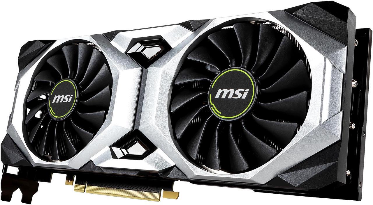 Alt view image 2 of 9 - MSI GeForce RTX 2080 SUPER 8GB GDDR6 PCI Express 3.0 x16 SLI Support Graphics Card RTX 2080 Super Ventus OC
