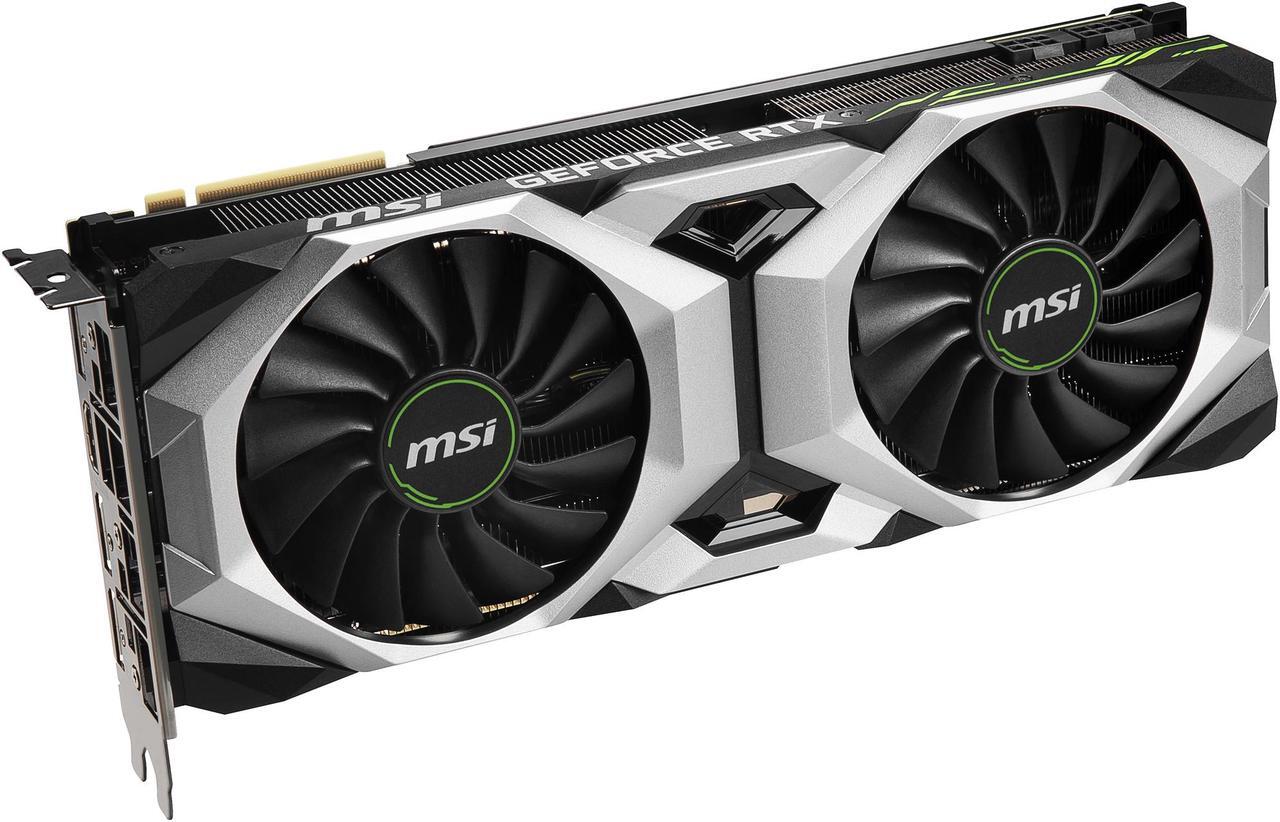 Alt view image 4 of 9 - MSI GeForce RTX 2080 SUPER 8GB GDDR6 PCI Express 3.0 x16 SLI Support Graphics Card RTX 2080 Super Ventus OC