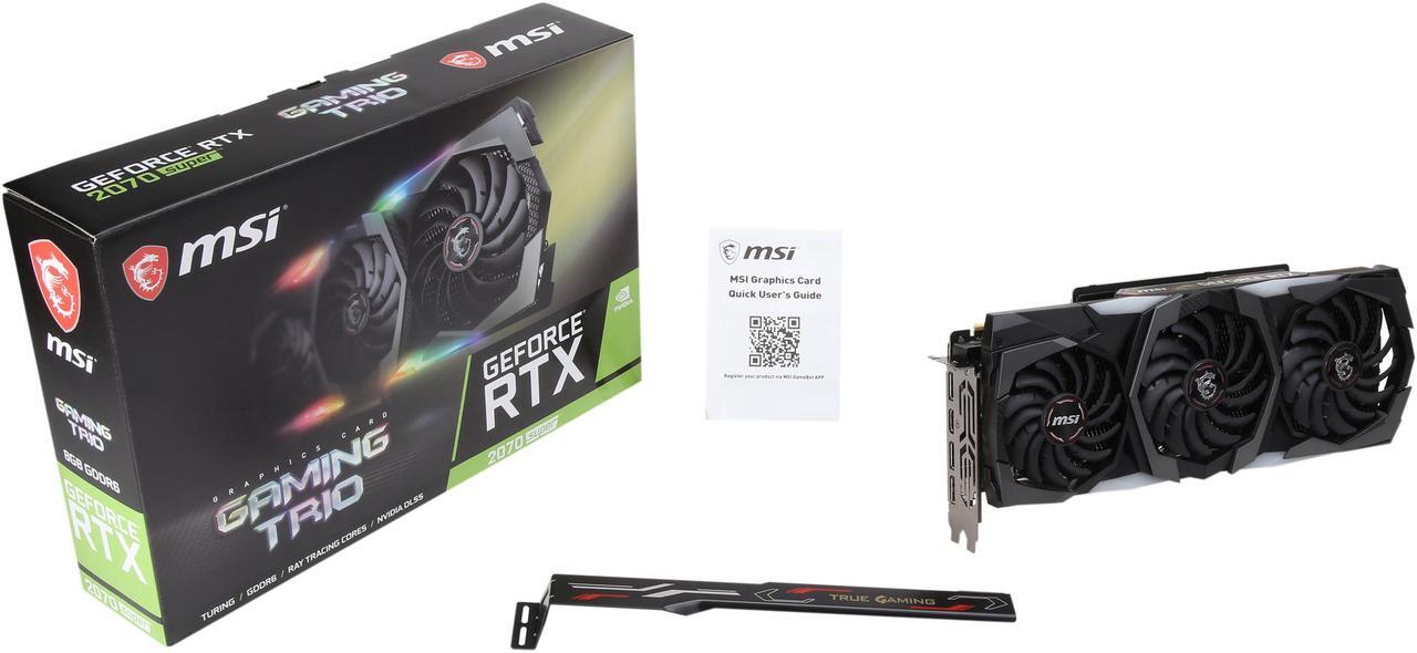 Alt view image 7 of 6 - MSI GeForce RTX 2070 SUPER 8GB GDDR6 PCI Express 3.0 x16 SLI Support Graphics Card RTX 2070 SUPER GAMING TRIO