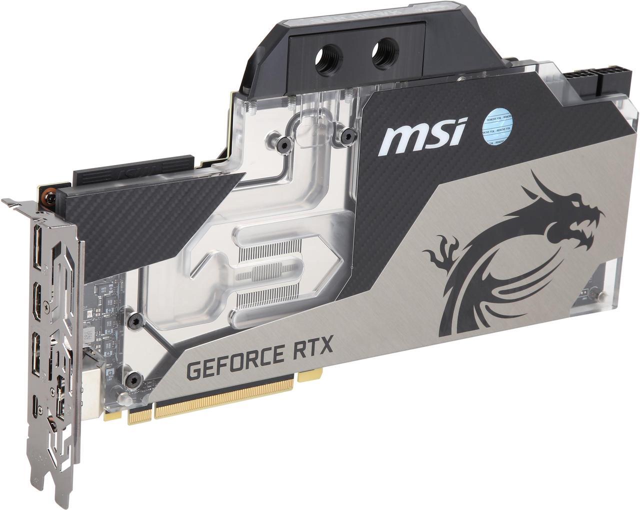 MSI GeForce RTX 2080 Ti 11GB GDDR6 PCI Express 3.0 x16 SLI Support Video Card RTX 2080 Ti SEA HAWK EK