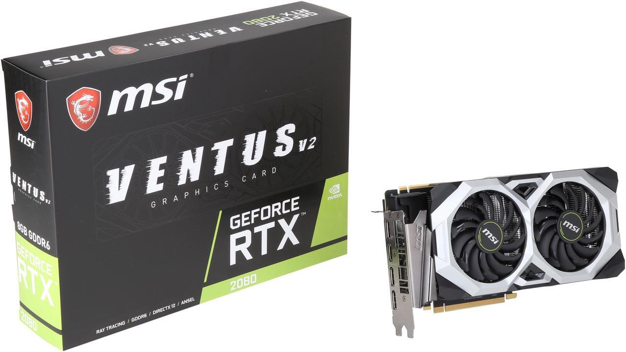Alt view image 7 of 6 - MSI GeForce RTX 2080 8GB GDDR6 PCI Express 3.0 x16 SLI Support Graphics Card RTX 2080 VENTUS GP 8G