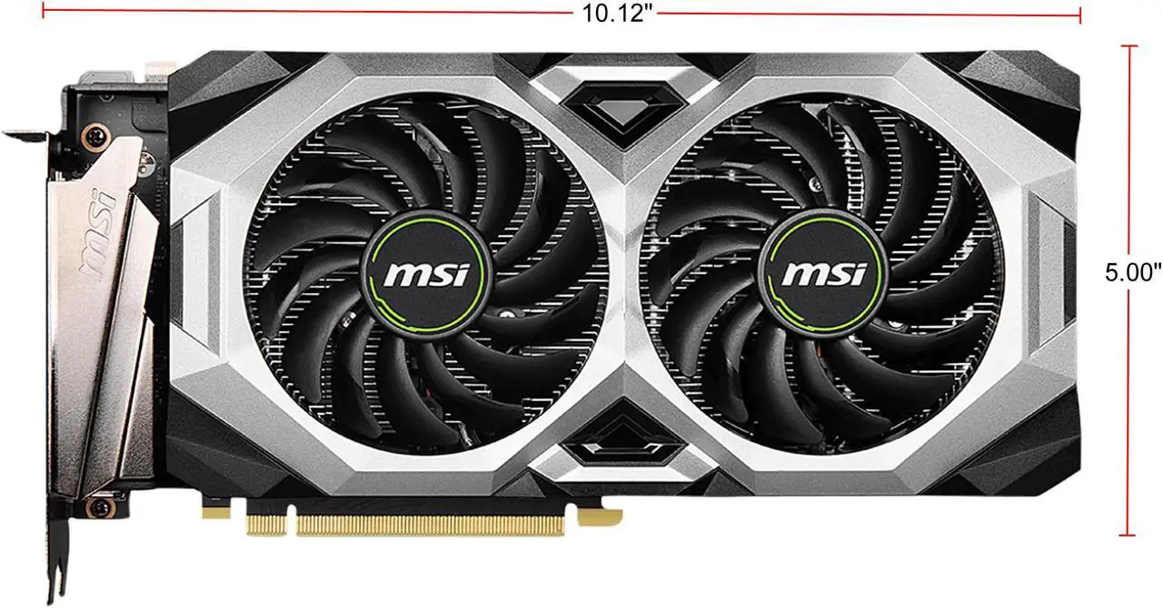 Alt view image 3 of 7 - MSI GeForce RTX 2080 SUPER 8GB GDDR6 PCI Express 3.0 x16 SLI Support Graphics Card RTX 2080 Super Ventus XS OC
