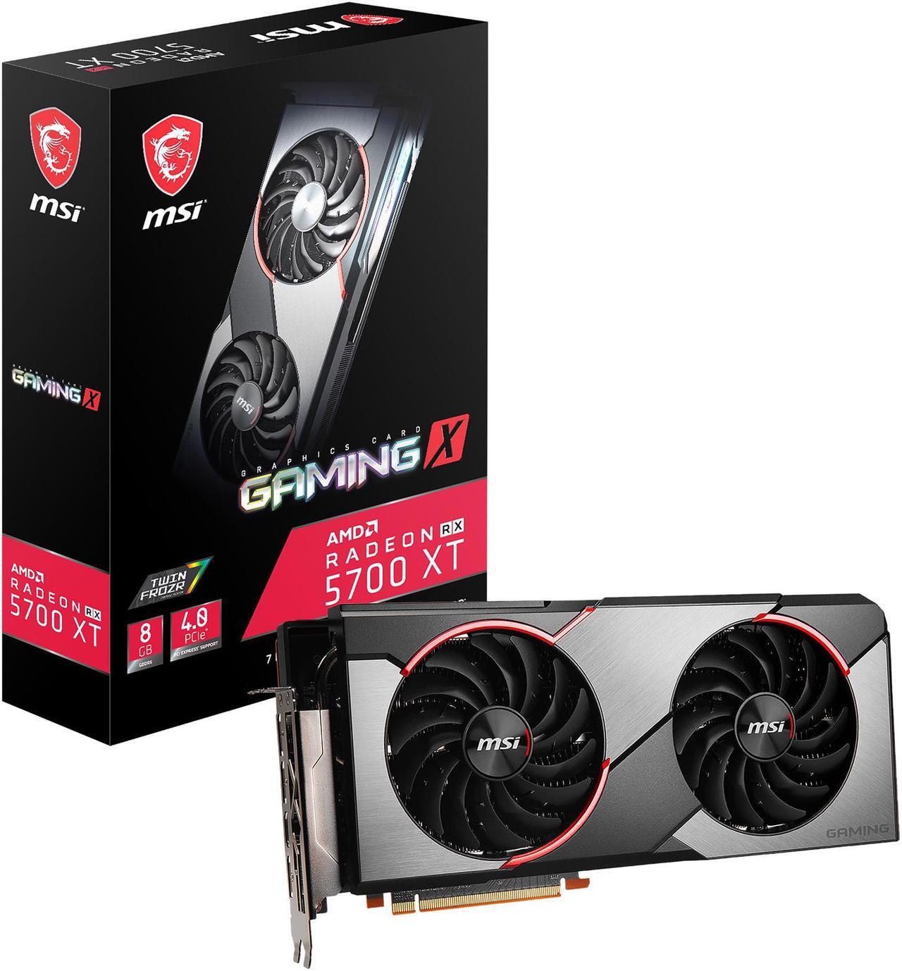Alt view image 10 of 10 - MSI Radeon RX 5700 XT 8GB GDDR6 PCI Express 4.0 CrossFireX Support Graphics Card RX 5700 XT GAMING X