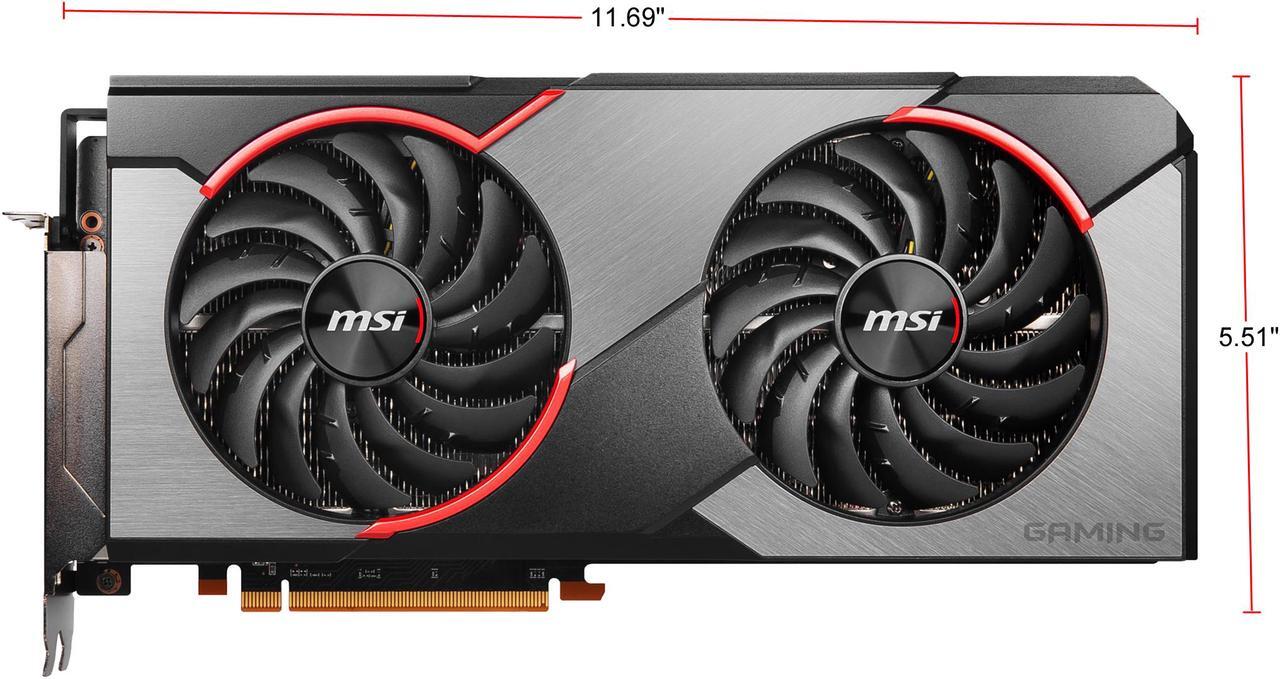 Alt view image 2 of 10 - MSI Radeon RX 5700 XT 8GB GDDR6 PCI Express 4.0 CrossFireX Support Graphics Card RX 5700 XT GAMING X