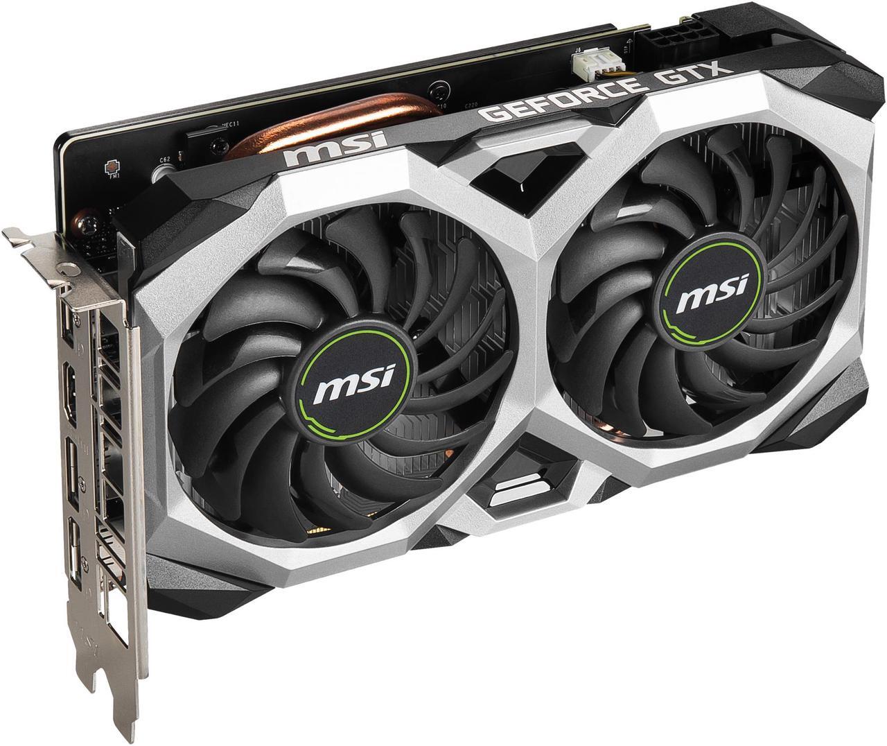 Alt view image 6 of 10 - MSI Ventus GeForce GTX 1660 SUPER 6GB GDDR6 PCI Express 3.0 x16 Graphics Card GTX 1660 SUPER VENTUS XS OC