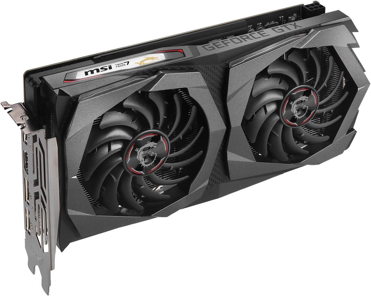 Alt view image 6 of 8 - MSI Gaming GeForce GTX 1650 SUPER 4GB GDDR6 PCI Express 3.0 x16 Graphics Card GTX 1650 Super Gaming X