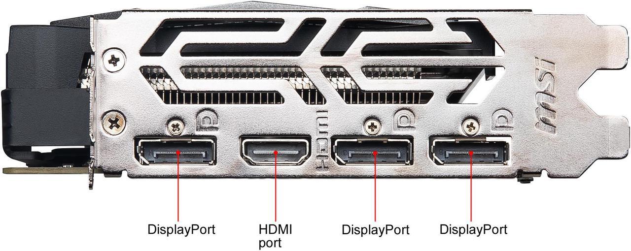 Alt view image 4 of 8 - MSI Gaming GeForce GTX 1650 SUPER 4GB GDDR6 PCI Express 3.0 x16 Graphics Card GTX 1650 Super Gaming X