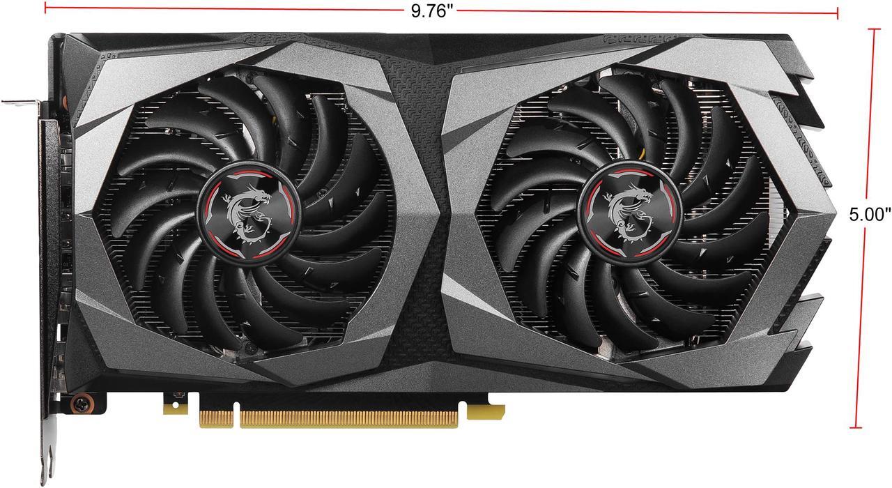 Alt view image 2 of 8 - MSI Gaming GeForce GTX 1650 SUPER 4GB GDDR6 PCI Express 3.0 x16 Graphics Card GTX 1650 Super Gaming X