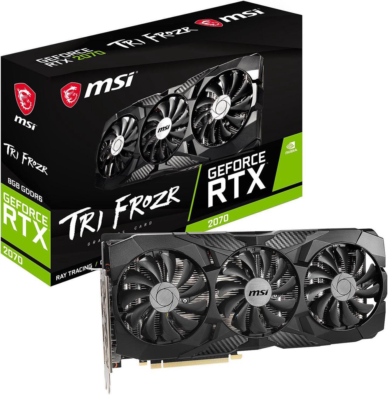 Alt view image 10 of 10 - MSI GeForce RTX 2070 8GB GDDR6 PCI Express 3.0 x16 Video Card RTX 2070 TRI FROZR