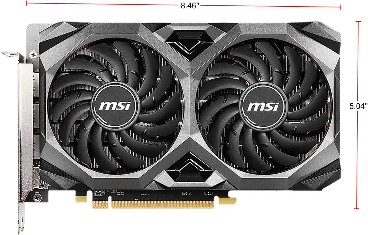 Alt view image 3 of 7 - MSI Radeon RX 5500 XT 4GB GDDR6 PCI Express 4.0 Graphics Card RX 5500 XT MECH 4G OC