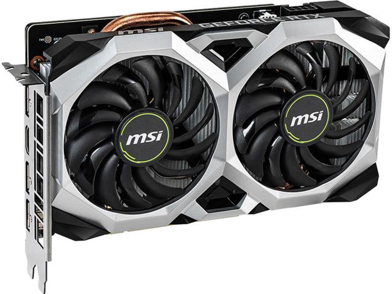 Main image of MSI GeForce RTX 2060 DirectX 12 RTX 2060 VENTUS XS 6G OC V1 6GB 192-Bit GDDR6 PCI Express 3.0 x16 HDCP Ready Video Card