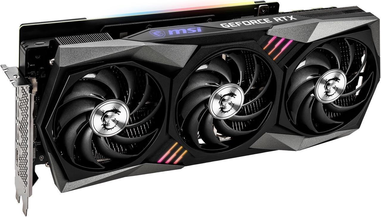 Alt view image 4 of 11 - MSI Gaming GeForce RTX 3080 10GB GDDR6X PCI Express 4.0 Graphics Card RTX 3080 GAMING X TRIO 10G