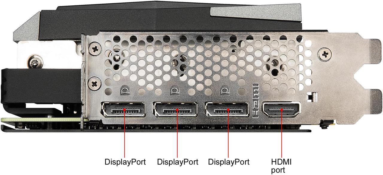 Alt view image 3 of 10 - MSI Gaming GeForce RTX 3070 8GB GDDR6 PCI Express 4.0 Graphics Card RTX 3070 GAMING X TRIO