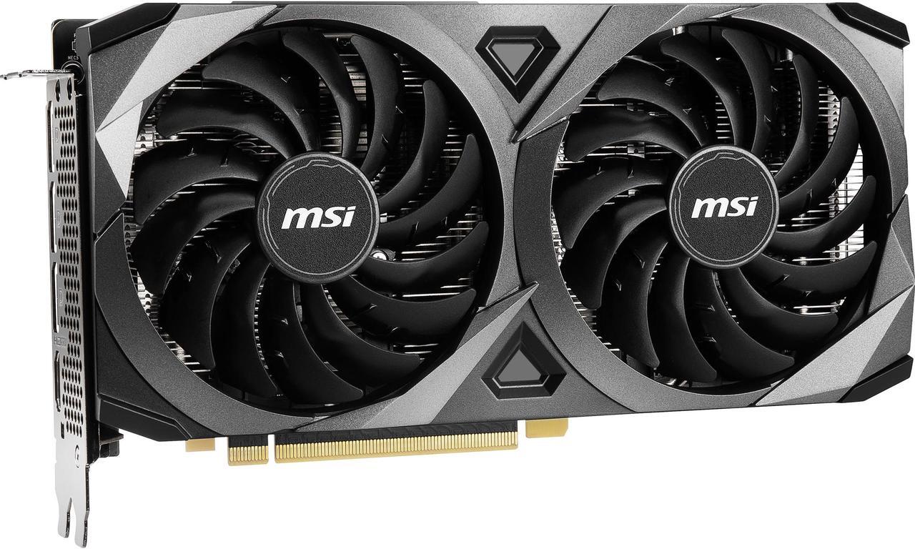 Alt view image 6 of 15 - MSI Ventus GeForce RTX 3070 8GB GDDR6 PCI Express 4.0 Graphics Card RTX 3070 VENTUS 2X