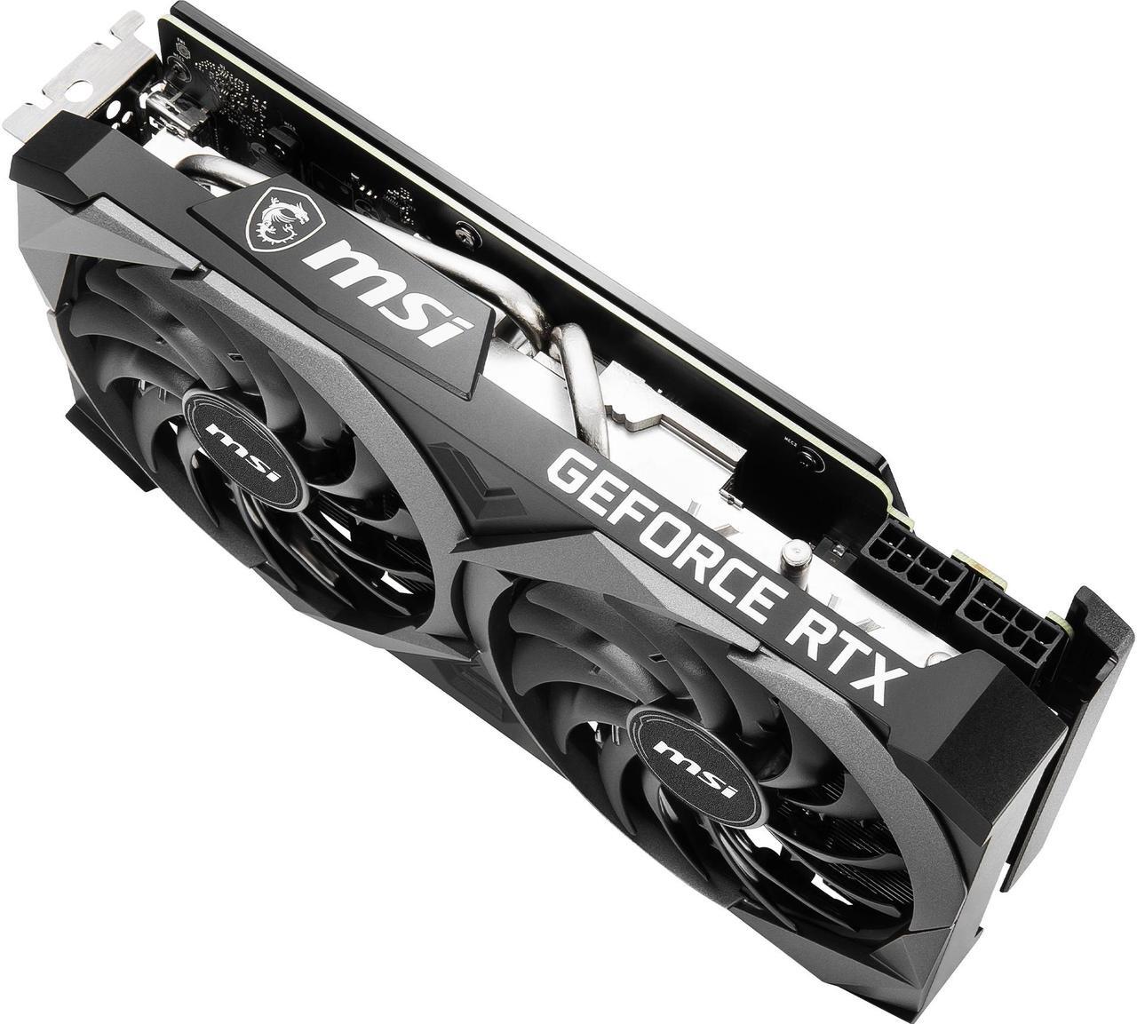 Alt view image 9 of 15 - MSI Ventus GeForce RTX 3070 8GB GDDR6 PCI Express 4.0 Graphics Card RTX 3070 VENTUS 2X