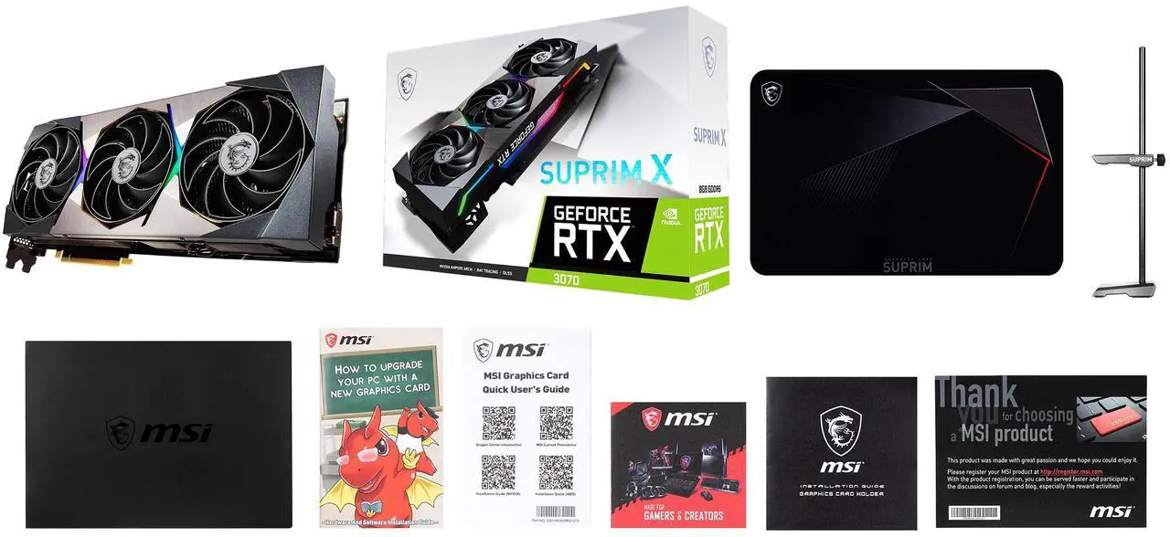 Alt view image 12 of 13 - MSI Suprim GeForce RTX 3070 8GB GDDR6 PCI Express 4.0 Graphics Card RTX 3070 SUPRIM X 8G