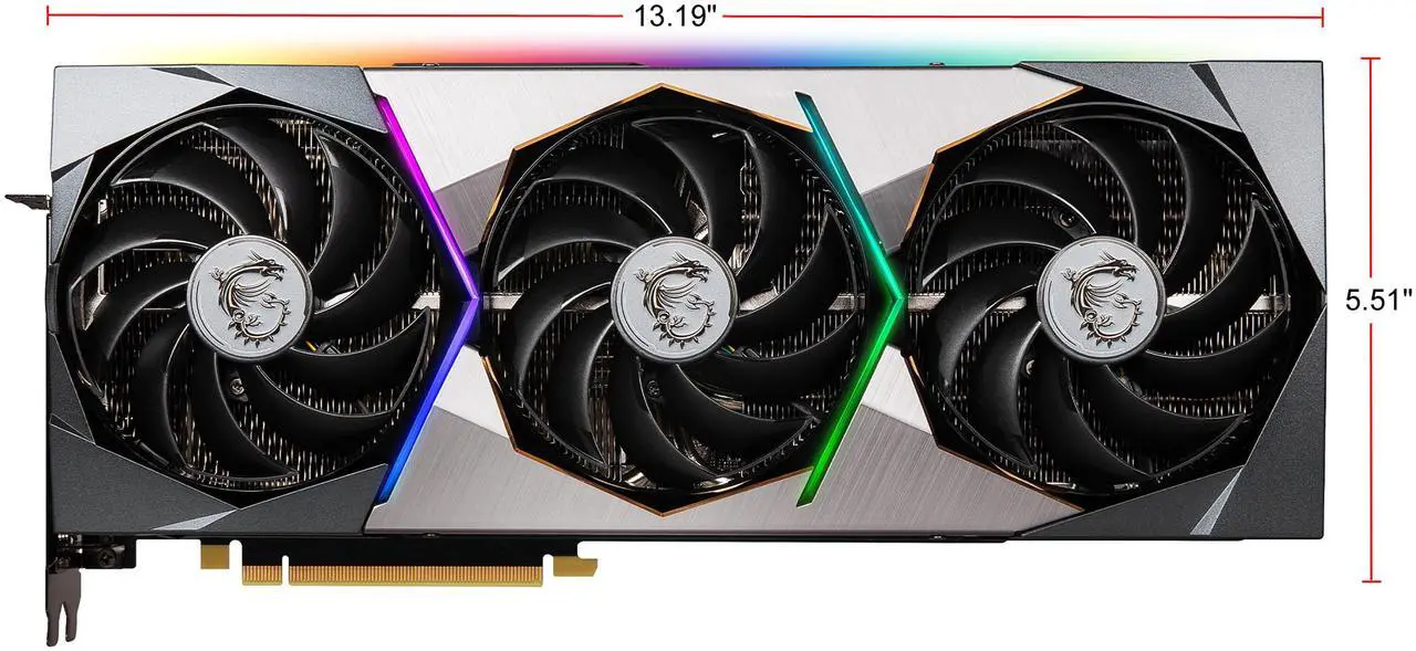 Alt view image 2 of 13 - MSI Suprim GeForce RTX 3070 8GB GDDR6 PCI Express 4.0 Graphics Card RTX 3070 SUPRIM X 8G