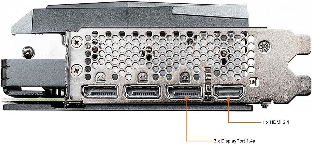 Alt view image 4 of 11 - MSI Gaming GeForce RTX 3060 12GB GDDR6 PCI Express 4.0 Video Card RTX 3060 Gaming X Trio 12G