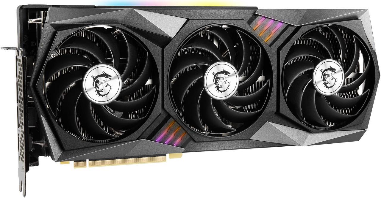 Alt view image 5 of 11 - MSI Gaming GeForce RTX 3060 12GB GDDR6 PCI Express 4.0 Video Card RTX 3060 Gaming X Trio 12G