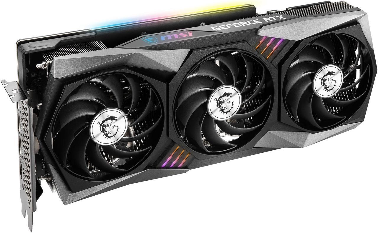 Alt view image 6 of 11 - MSI Gaming GeForce RTX 3060 12GB GDDR6 PCI Express 4.0 Video Card RTX 3060 Gaming X Trio 12G