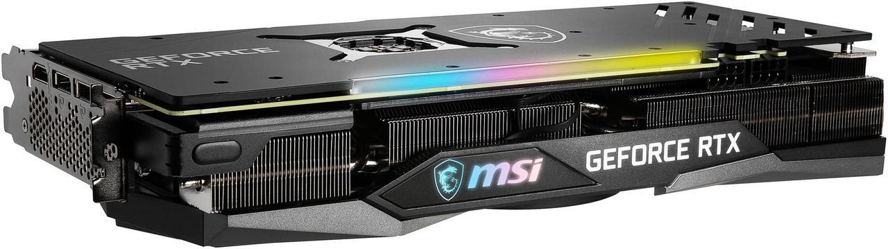 Alt view image 8 of 11 - MSI Gaming GeForce RTX 3060 12GB GDDR6 PCI Express 4.0 Video Card RTX 3060 Gaming X Trio 12G