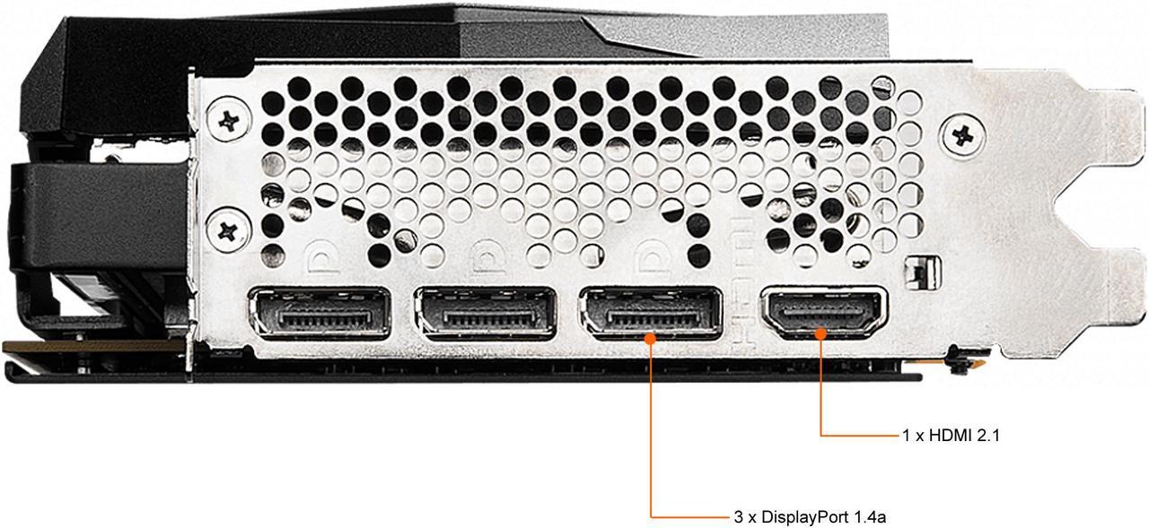 Alt view image 5 of 19 - MSI Gaming GeForce RTX 3060 12GB GDDR6 PCI Express 4.0 Graphics Card RTX 3060 Gaming X 12G