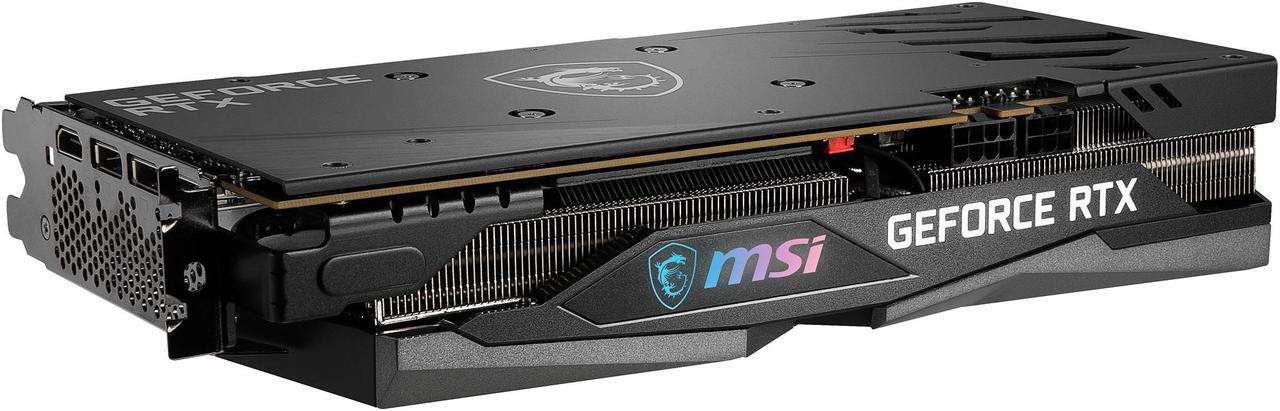 Alt view image 9 of 19 - MSI Gaming GeForce RTX 3060 12GB GDDR6 PCI Express 4.0 Graphics Card RTX 3060 Gaming X 12G