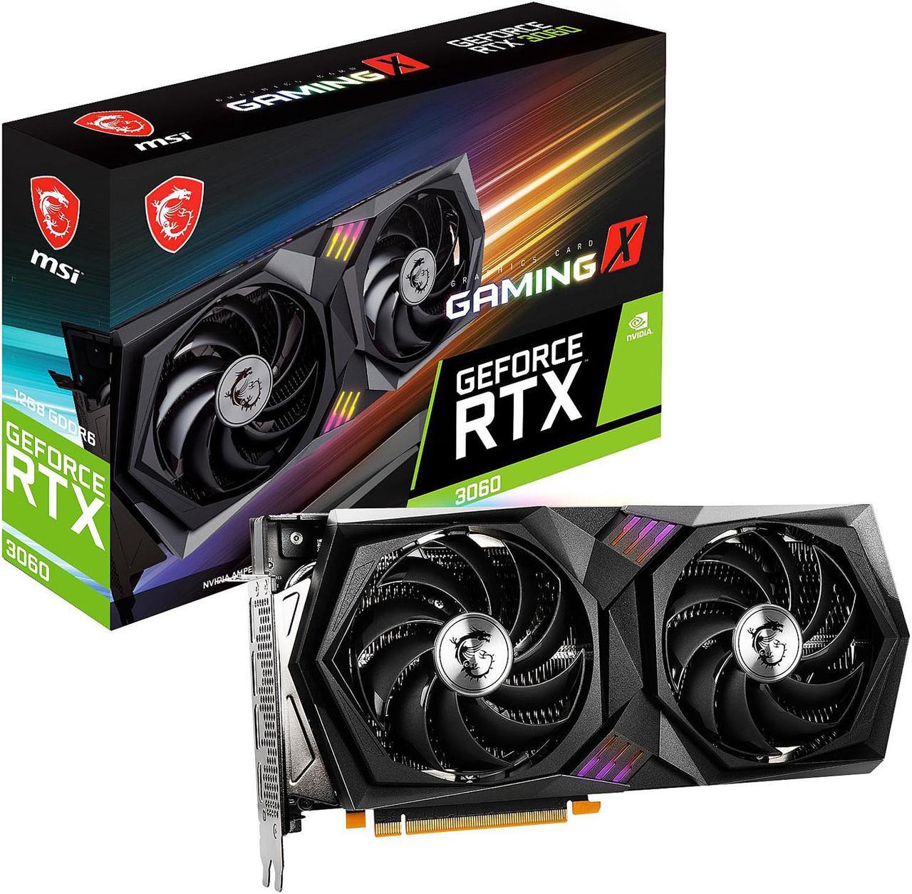 Alt view image 12 of 19 - MSI Gaming GeForce RTX 3060 12GB GDDR6 PCI Express 4.0 Graphics Card RTX 3060 Gaming X 12G