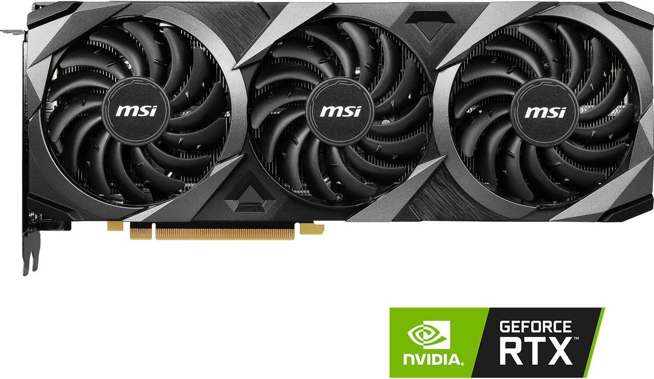 Alt view image 2 of 15 - MSI Ventus GeForce RTX 3080 Ti 12GB GDDR6X PCI Express 4.0 ATX Graphics Card RTX 3080 Ti Ventus 3X 12G OC