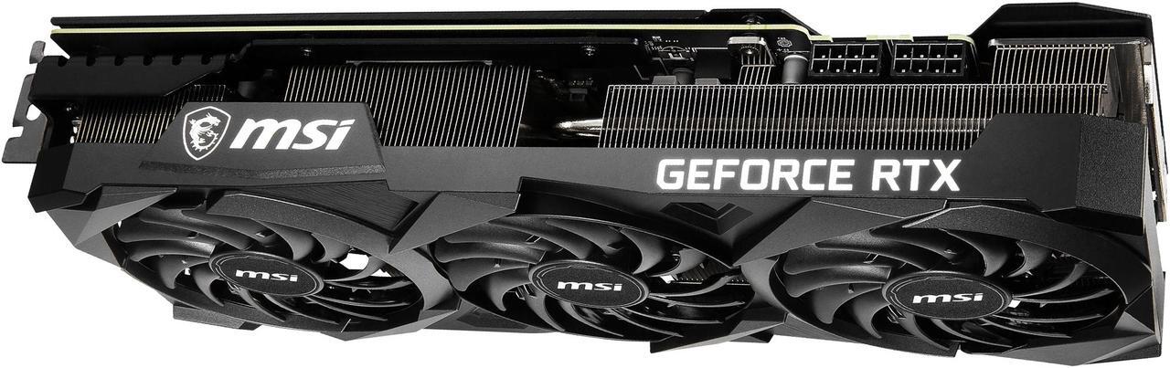 Alt view image 12 of 15 - MSI Ventus GeForce RTX 3080 Ti 12GB GDDR6X PCI Express 4.0 ATX Graphics Card RTX 3080 Ti Ventus 3X 12G OC