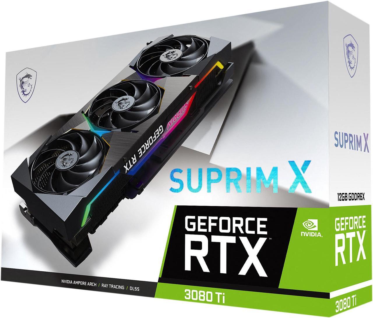Alt view image 12 of 12 - MSI Suprim GeForce RTX 3080 Ti 12GB GDDR6X PCI Express 4.0 ATX Video Card RTX 3080 Ti SUPRIM X 12G