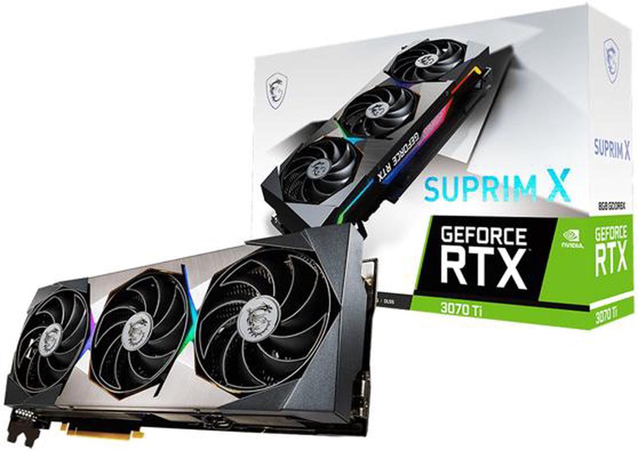 Alt view image 5 of 5 - MSI Suprim GeForce RTX 3070 Ti 8GB GDDR6X PCI Express 4.0 Graphics Card RTX 3070 Ti SUPRIM X 8G