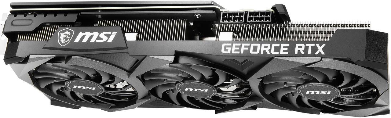 Alt view image 11 of 13 - MSI Ventus GeForce RTX 3070 8GB GDDR6 PCI Express 4.0 Graphics Card RTX 3070 Ventus 3X 8G OC LHR