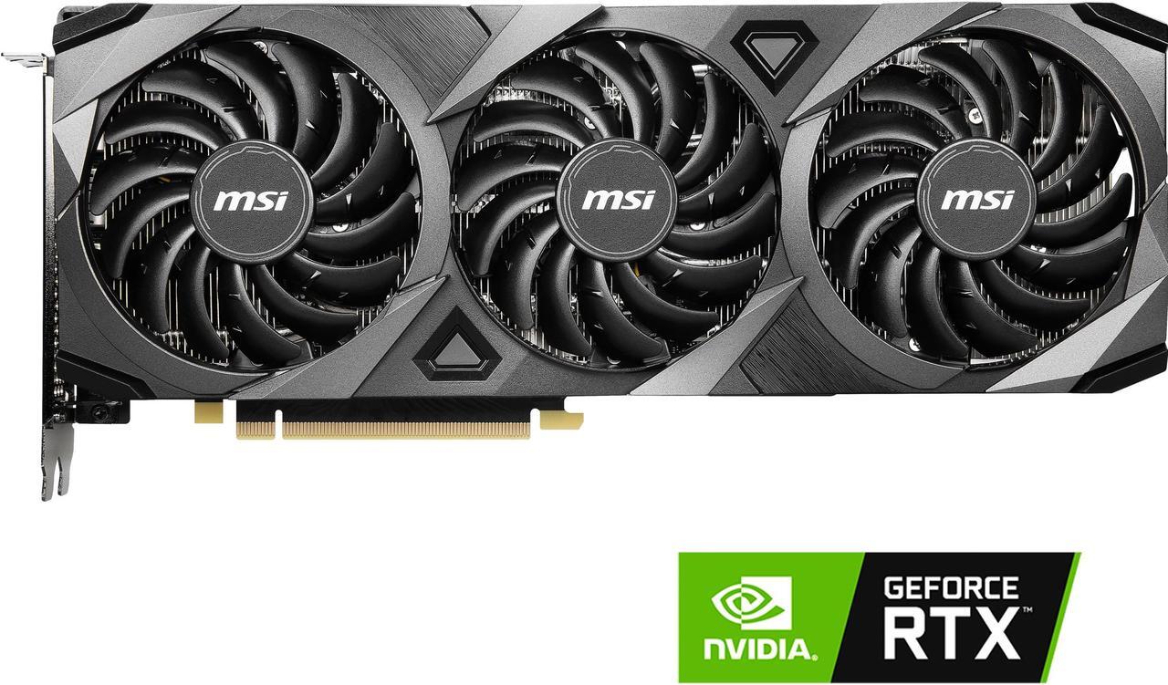 Main image of MSI Ventus GeForce RTX 3070 8GB GDDR6 PCI Express 4.0 Graphics Card RTX 3070 Ventus 3X 8G OC LHR