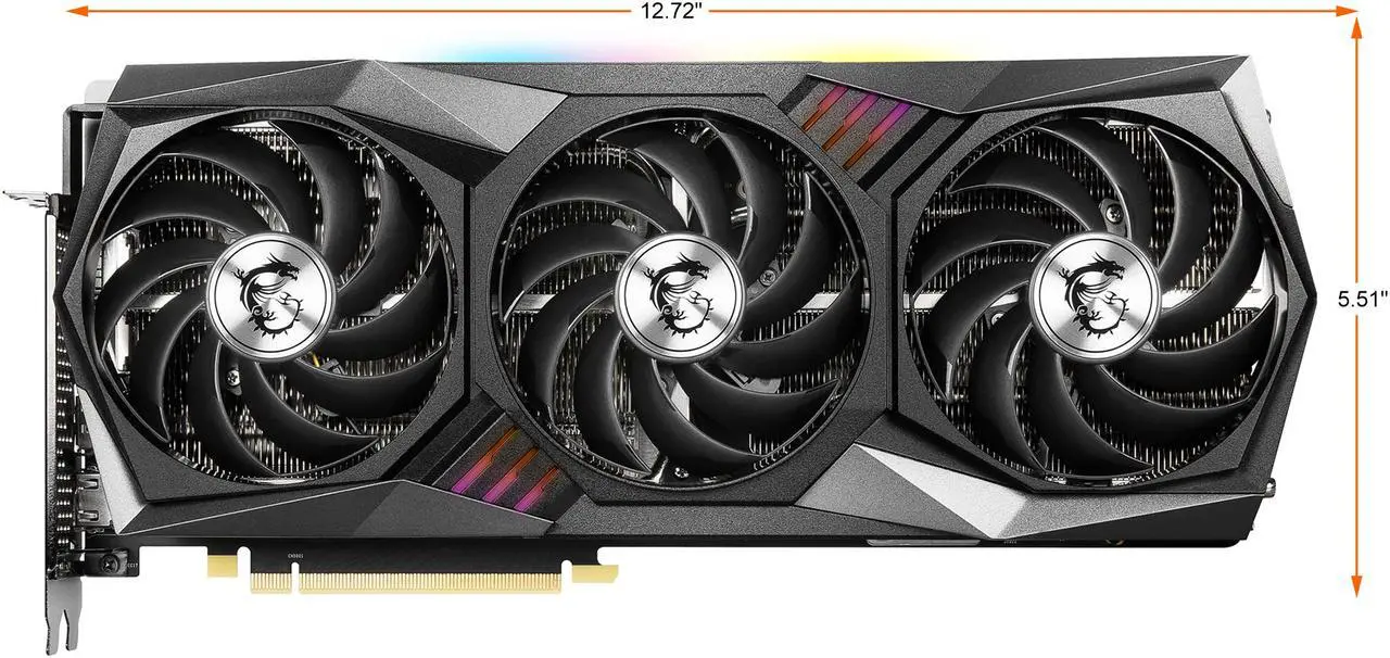 Alt view image 2 of 13 - MSI Gaming GeForce RTX 3080 10GB GDDR6X PCI Express 4.0 ATX Graphics Card RTX 3080 GAMING Z TRIO 10G LHR