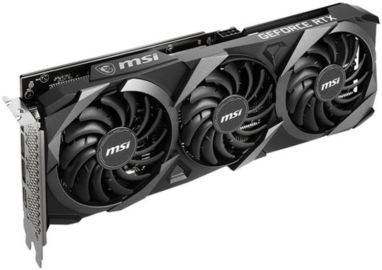 Alt view image 4 of 8 - MSI Ventus GeForce RTX 3060 Ti 8GB GDDR6 PCI Express 4.0 Video Card RTX 3060 Ti VENTUS 3X 8G OC LHR
