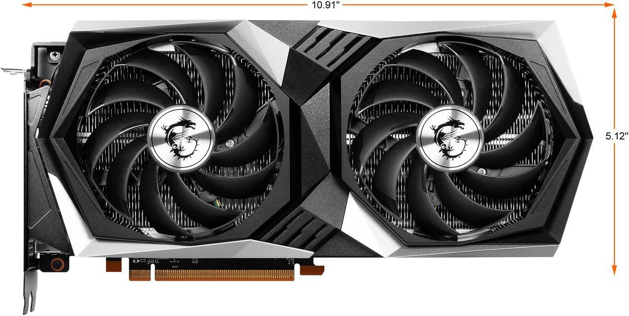 Alt view image 2 of 12 - MSI Gaming Radeon RX 6600 XT 8GB GDDR6 PCI Express 4.0 ATX Video Card RX 6600 XT GAMING X 8G