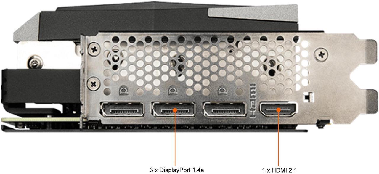 Alt view image 5 of 9 - MSI Gaming GeForce RTX 3060 Ti 8GB GDDR6 PCI Express 4.0 Video Card RTX 3060 Ti GAMING Z TRIO 8G LHR