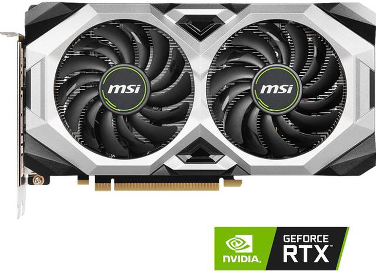 Alt view image 2 of 8 - MSI Ventus GeForce RTX 2060 6GB GDDR6 PCI Express 3.0 x16 ATX Video Card RTX 2060 VENTUS GP OC