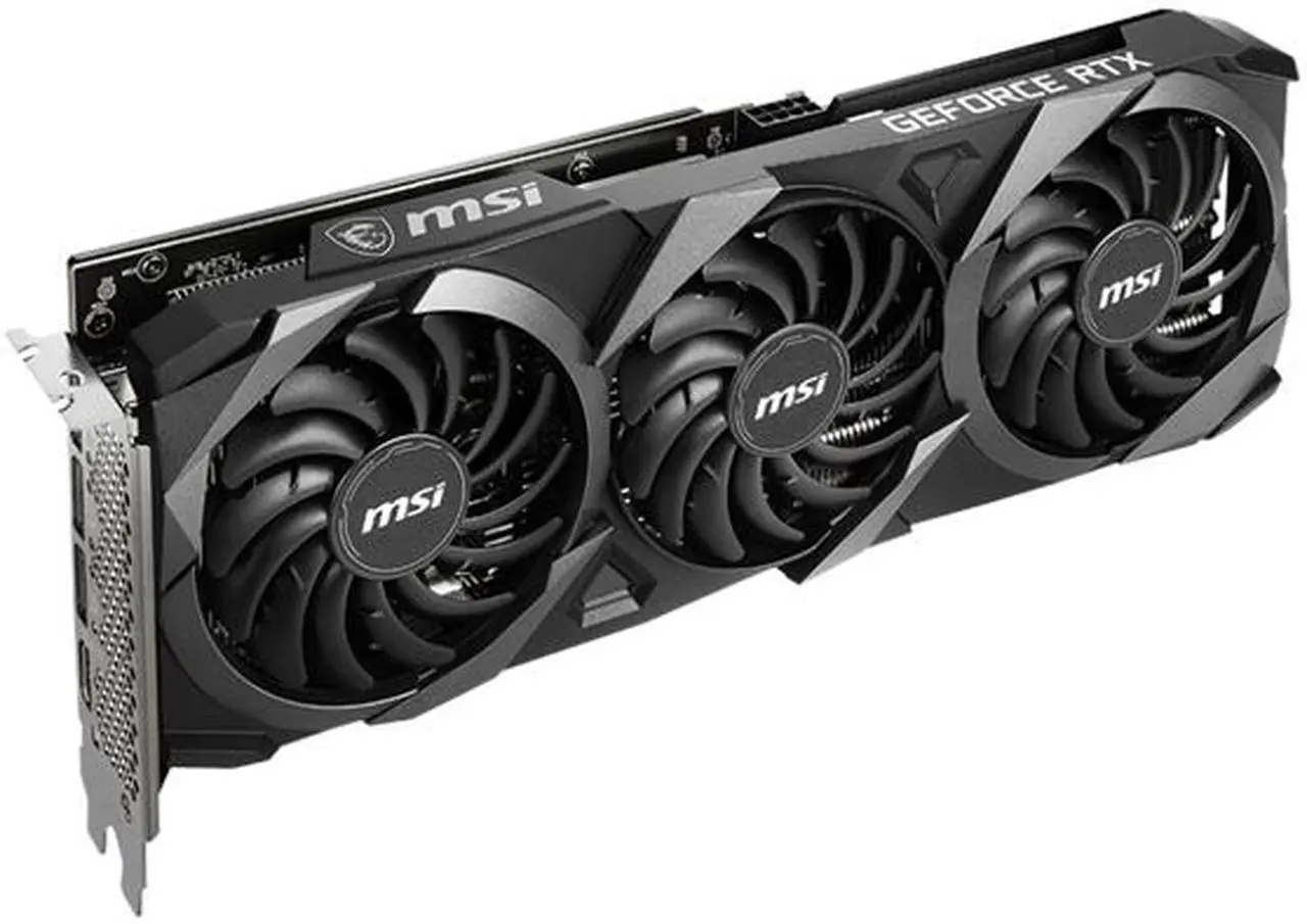 Alt view image 3 of 7 - MSI Ventus GeForce RTX 3060 12GB GDDR6 PCI Express 4.0 ATX Graphics Card RTX 3060 Ventus3X12G